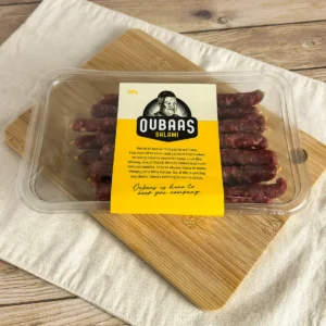 oubaas salami sticks prepacked in 500g angle view