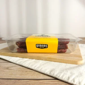 oubaas salami sticks prepacked in 500g side view