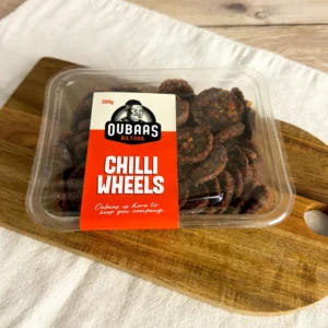 Oubaas prepacked chilli wheels 200g angle view